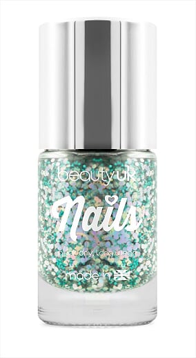 Glitter Galaxy Range Nail Polish Aurora Dream (Green)