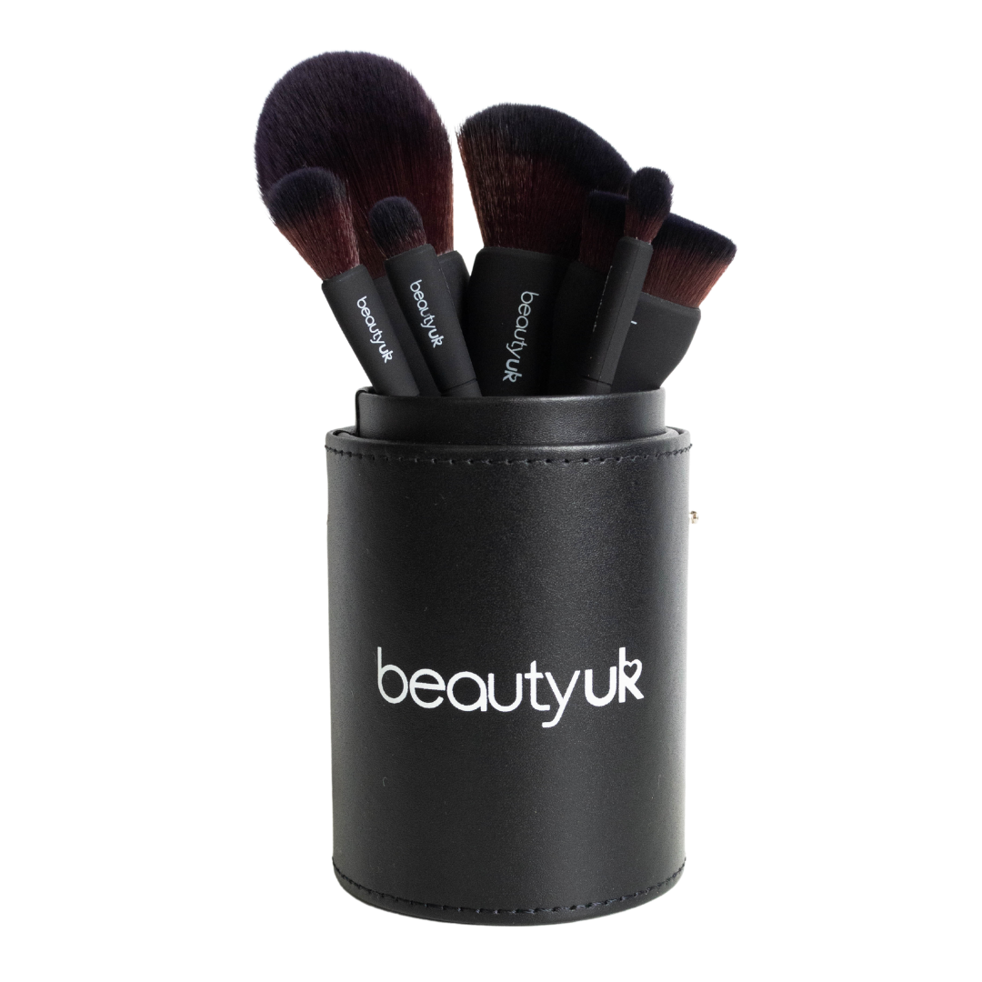 BeautyUK Cosmetic Brush Set & Holder