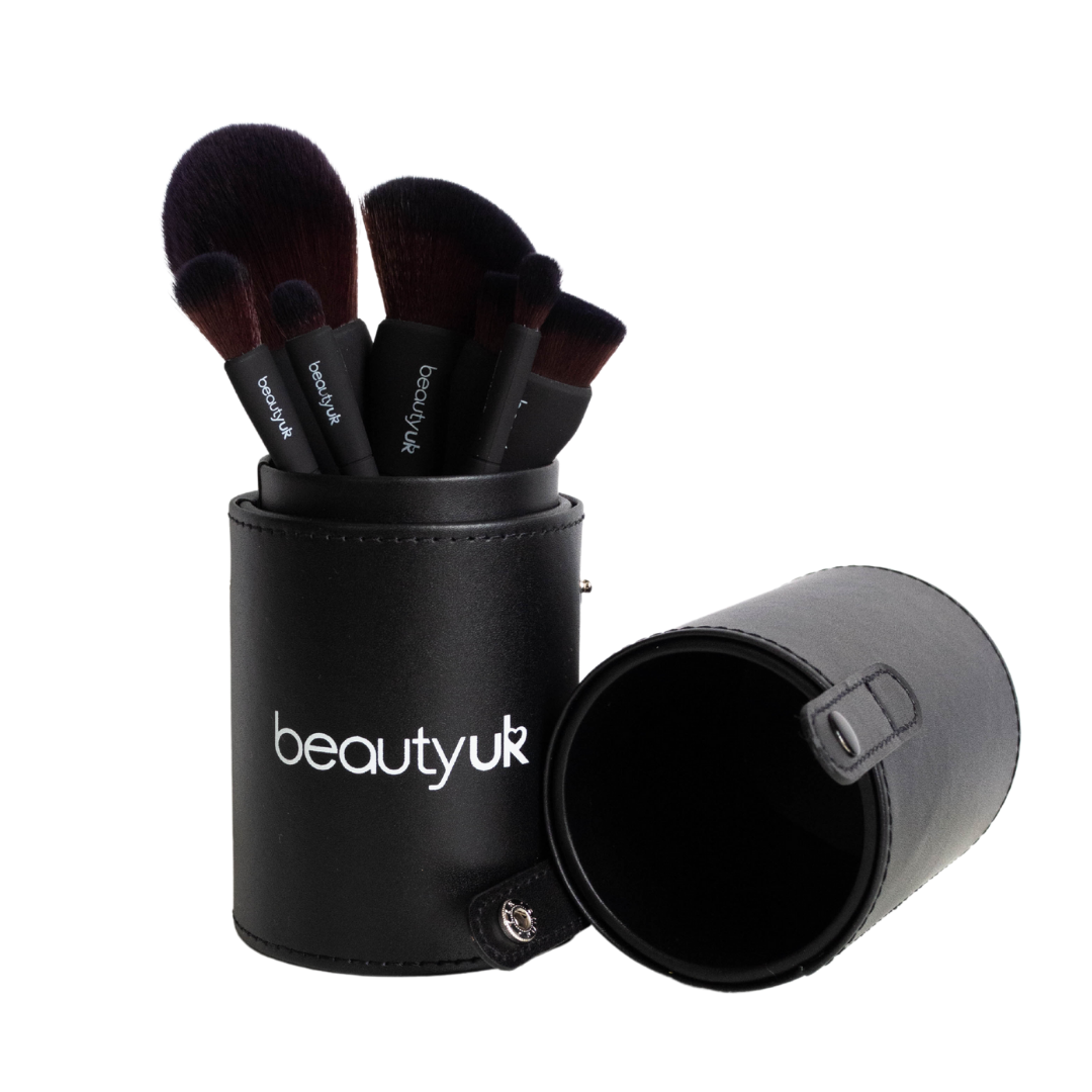 BeautyUK Cosmetic Brush Set & Holder