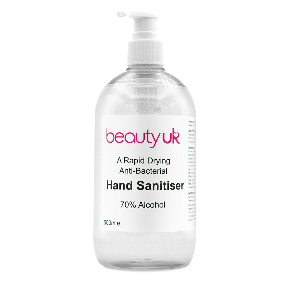 Rapid drying 500ml anti-bacterial hand sanitiser