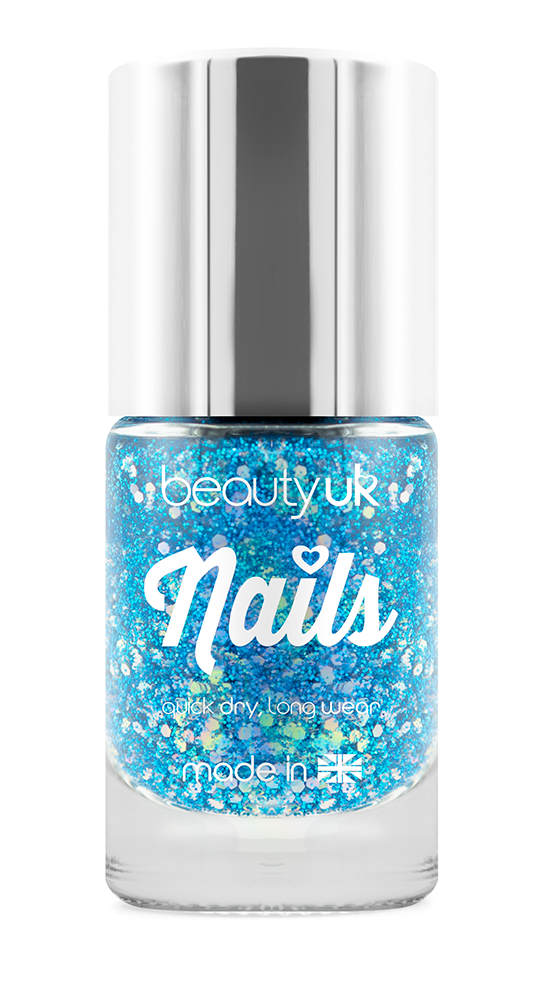 Glitter Galaxy Range Nail Polish Supernova (Blue)